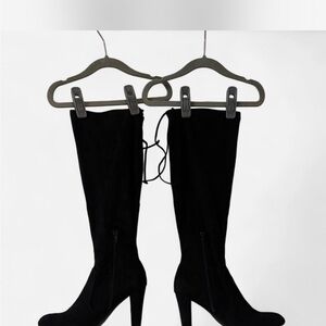 Unisa Black Heeled Boots